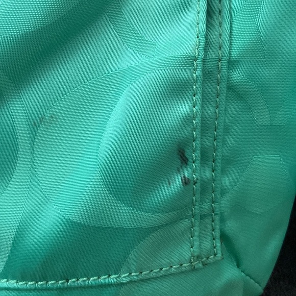 Turquoise Crossbody Coach Purse - Picture 2 of 6
